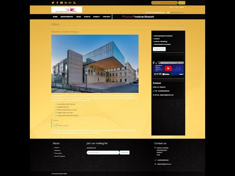 Designing a Fashion Institute Website from Scratch | HTML, CSS, JavaScript Tutorial Indiamoon