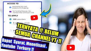 Ternyata Belum Semua Channel Youtube Mendapatkan Syarat Monetisasi 500 Subscriber ini Buktinya