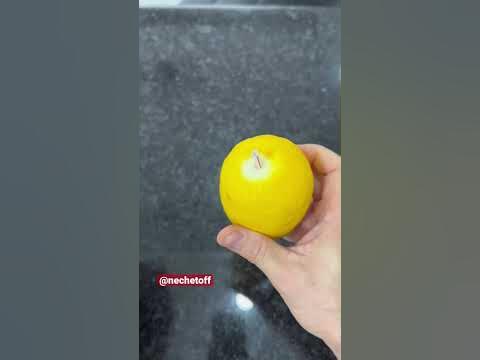 Как выжать сок из лимона не разрезая его | Лайфхаки от Нечетова ...