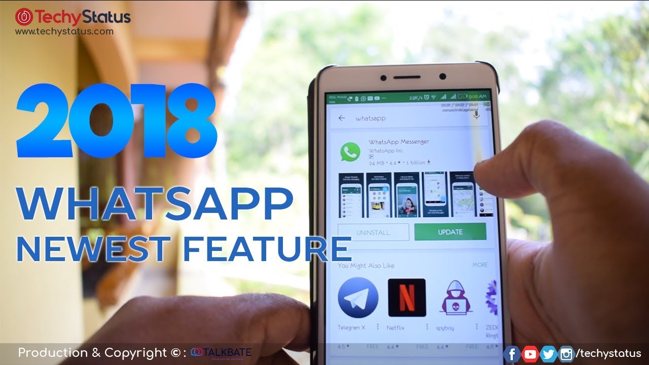 WhatsApp Latest Feature 2018 | Techy Status