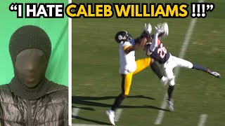 CALEB WILLIAMS HATER reacts to...The Steelers vs Chicago Bears NFL Week 12 Highlights | REACTION