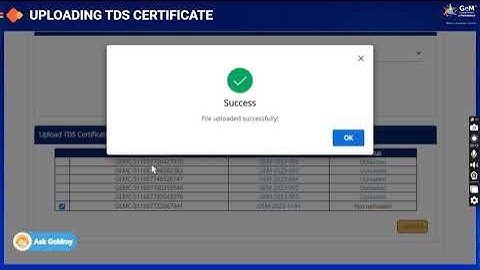 UPLOADING TDS CERTIFICATE in Gem | Bidding | Tenders | ‪@bidalert‬