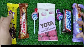 Sweetest Candy ASMR Satisfying Video ASMR Lollipops candy and chocolate Gummy candy Cutting video