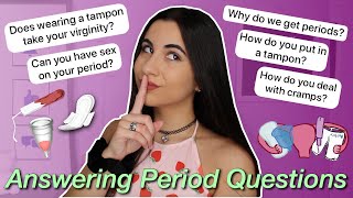 Answering Period Questions You're Too Afraid to Ask Your Mom (GIRL TALK) | Just Sharon