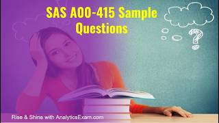 The Best Way to Prepare for SAS Viya Programming Associate A00-415 Q&A