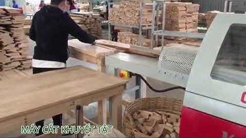 MÁY CẮT KHUYẾT TẬT GỖ TẠI MÁY CHẾ BIẾN GỖ THƯỢNG NGUYÊN BÌNH DƯƠNG
