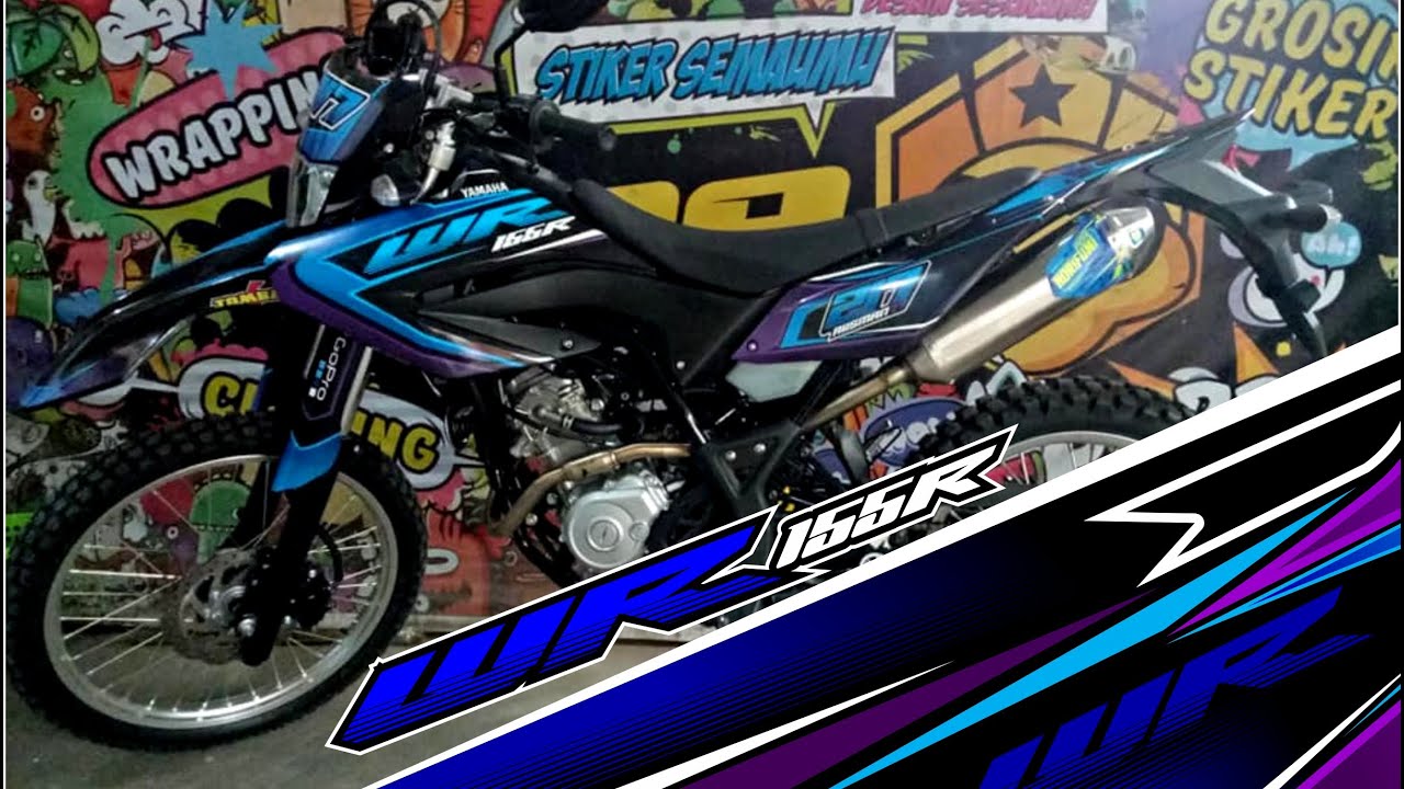 NEW YAMAHA WR155  Stiker  Custom Modifikasi Motor  YouTube