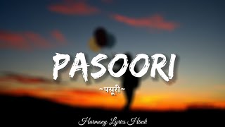 Ali sethi × Shae Gill - Pasoori (Lyrics) | Coke Studio | With Hindi Lyrics