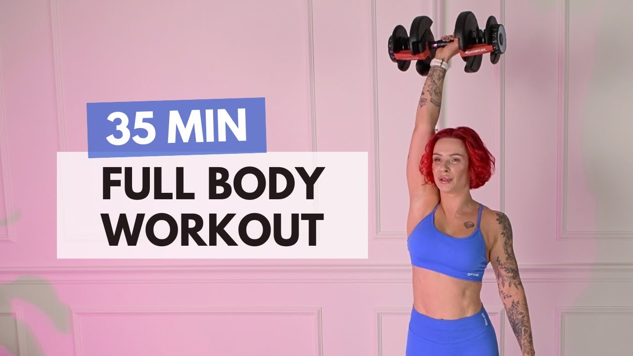 35 MIN FULL BODY DUMBBELL WORKOUT | Strength & Muscle Building at Home - Day 1/3