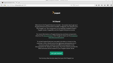 Puppet Enterprise Master Installation