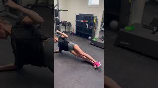 Side Plank Overhead Pulldown