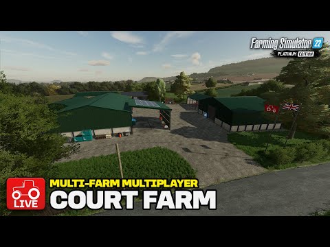 🔴LIVE! MULTI-FARM MULTIPLAYER!! [Court Farm Country Park] Farming Simulator 22 [FS22] Live Stream