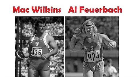 TV coverage Mac Wilkins (discus) and Al Feuerbach ...