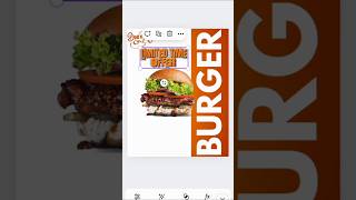 Canva Design #canva #burger #design #canvatutorial