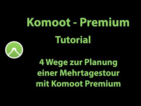 Komoot | Premium | 4 Wege um Mehrtagestouren am PC zu planen