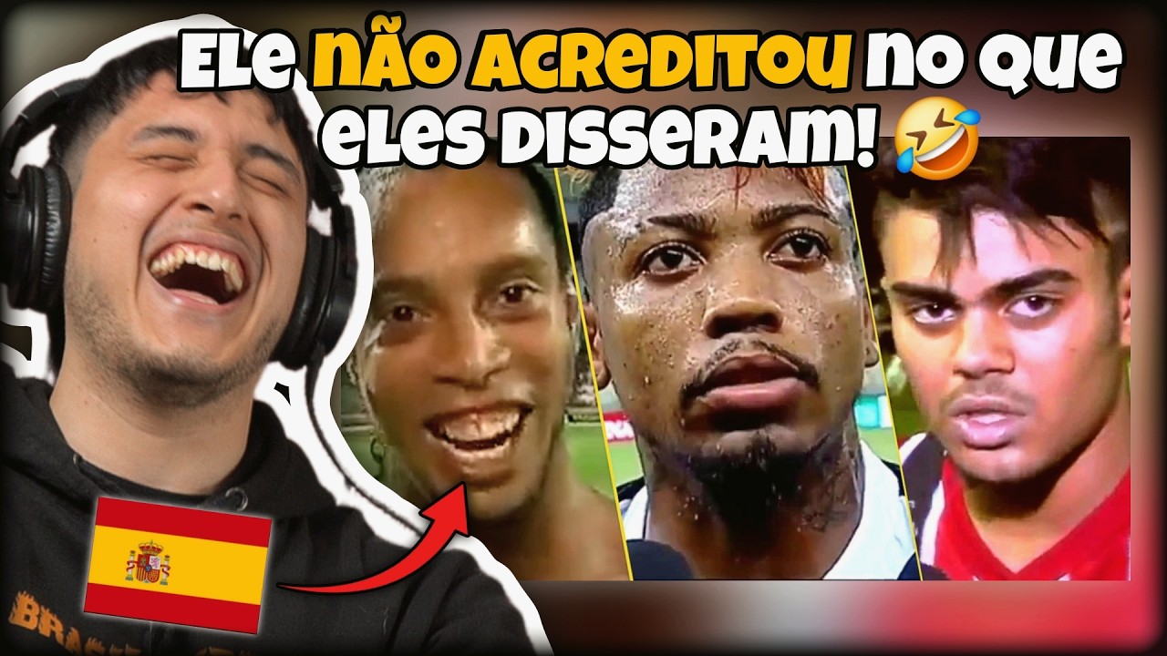 GRINGOS REAGEM A 20 ENTREVISTAS BIZARRAS DE JOGADORES DE FUTEBOL | FUTEBOL NACIONAL