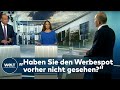 WERBESPOT-SKANDAL BEI DER SPD: "Der Spot ist, glaube ich, einmal gezeigt worden!" - Olaf Scholz