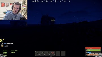 XQC reacts to stream sniper on OTV rust server