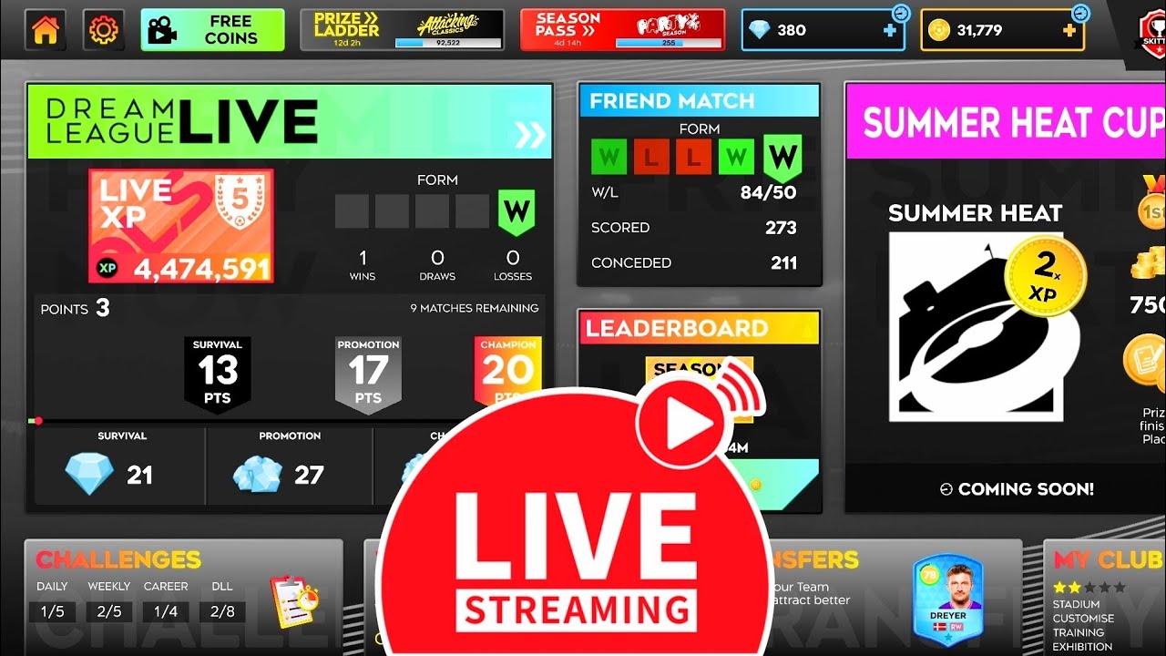 DLS 25 NIGHT STREAM GAMEPLAY - FRIENDLY MATCH BY CODE - YouTube