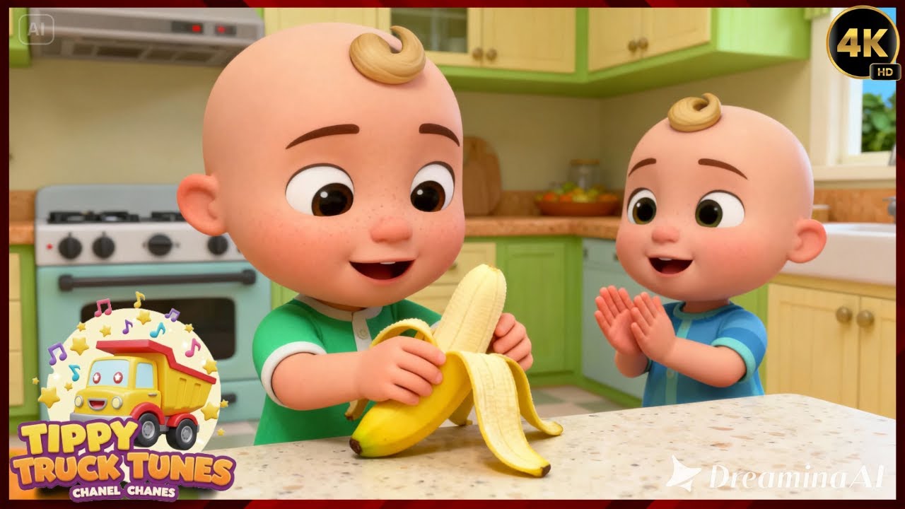 Песенка про выпечку банановых маффинов для детей 🍌🧁🎵 | Поучительная песенка для малышей