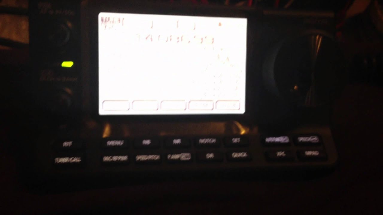 Icom IC-7100 Internal Rtty Recieve Test 15.07.2013 - YouTube