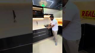Modern modular kitchen Design by Realplast  kitchen setup #realplast #modularkitchen #upvcfurniture