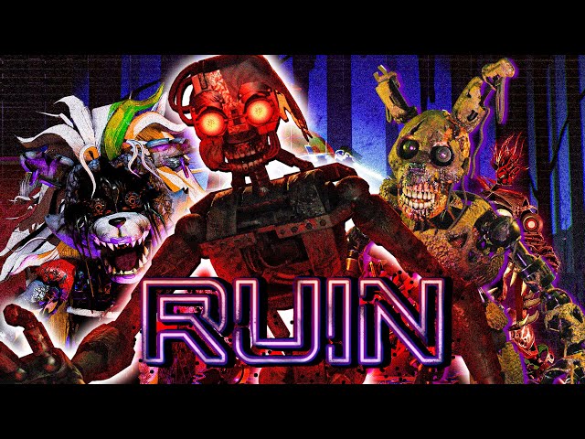 FNaF Security Breach: Ruin - Ruined Freddy by datDerpington on