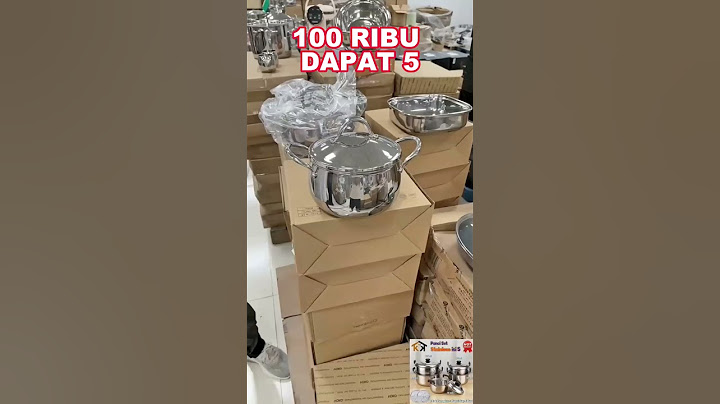 Gebyar Promo 100 Ribu Dapat 1 Paket Isi 5 Pcs Panci Stainless