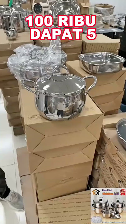 Gebyar Promo 100 Ribu Dapat 1 Paket Isi 5 Pcs Panci Stainless