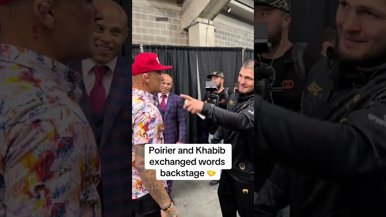 Poirier Khabib Backstage UFC302