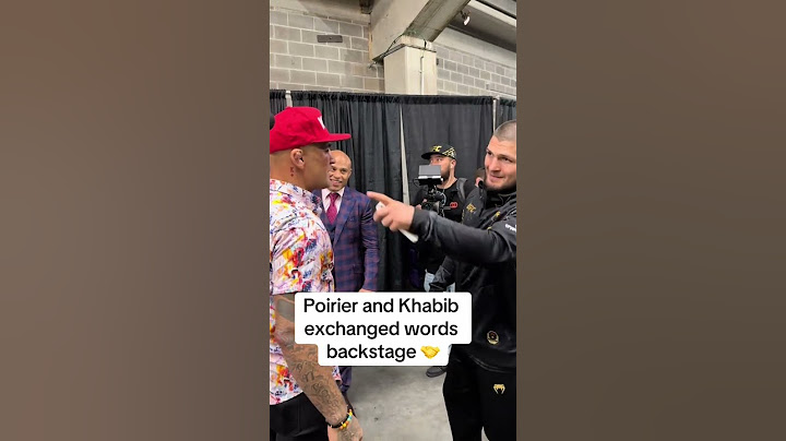 Poirier & Khabib backstage 🤝 #UFC302