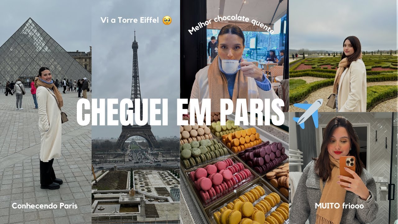 CHEGUEI EM PARIS | 3 dias passeando comigo!