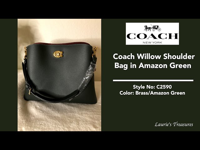 Coach Willow Shoulder Bag In  Green - Unbox with me! 