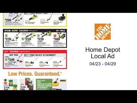 Home Depot Local Ad 04/23 04/29