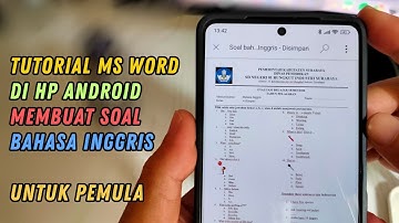 Tutorial Microsoft Word di Hp Android untuk Pemula