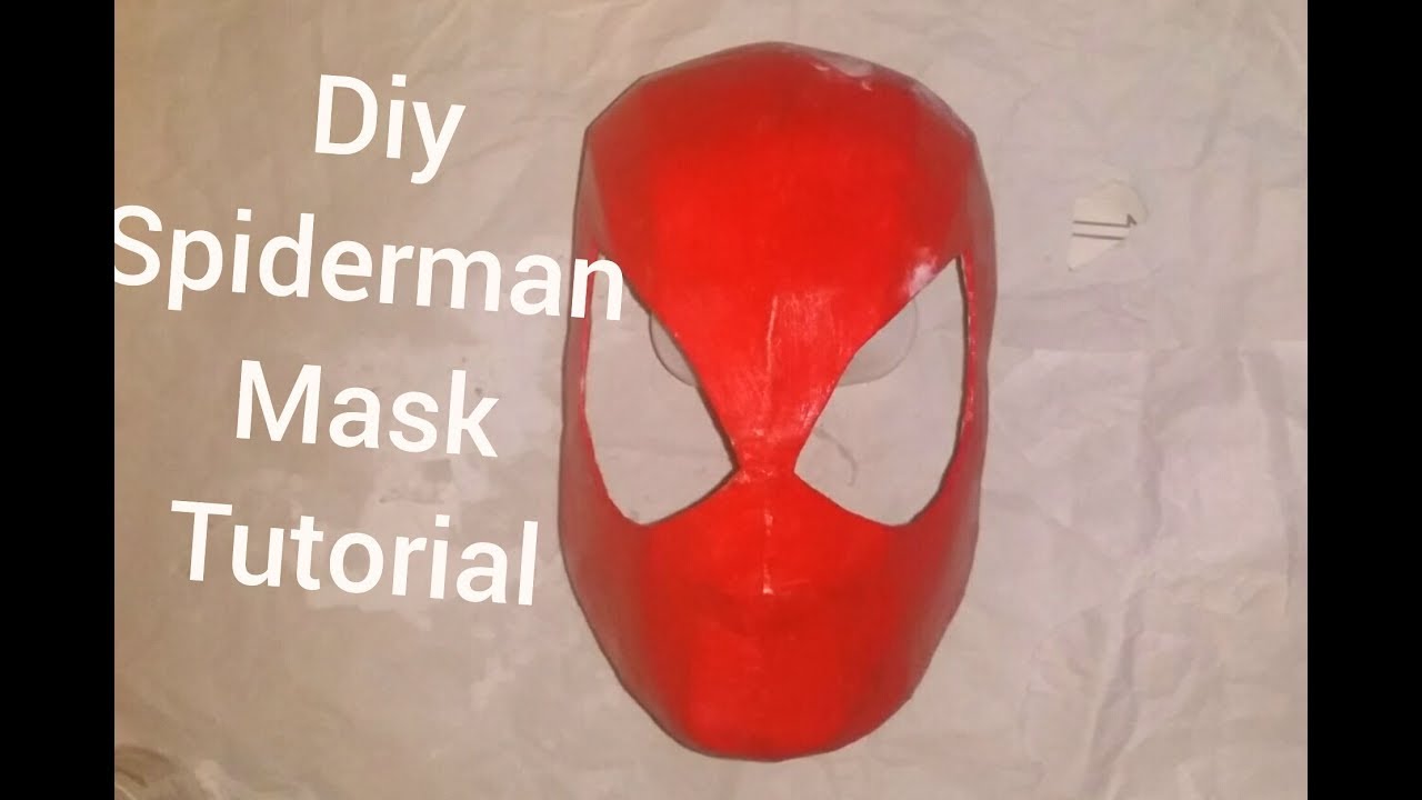 Diy Spiderman Mask Tutorial - YouTube