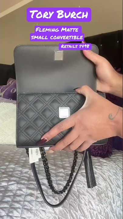 WHAT'S IN MY BAG  TORY BURCH FLEMING MATTE SMALL CONVERTIBLE