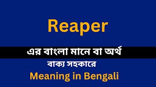 Reaper meaning in bengali/Reaper শব্দের বাংলা ভাষায় অর্থ অথবা মানে কি