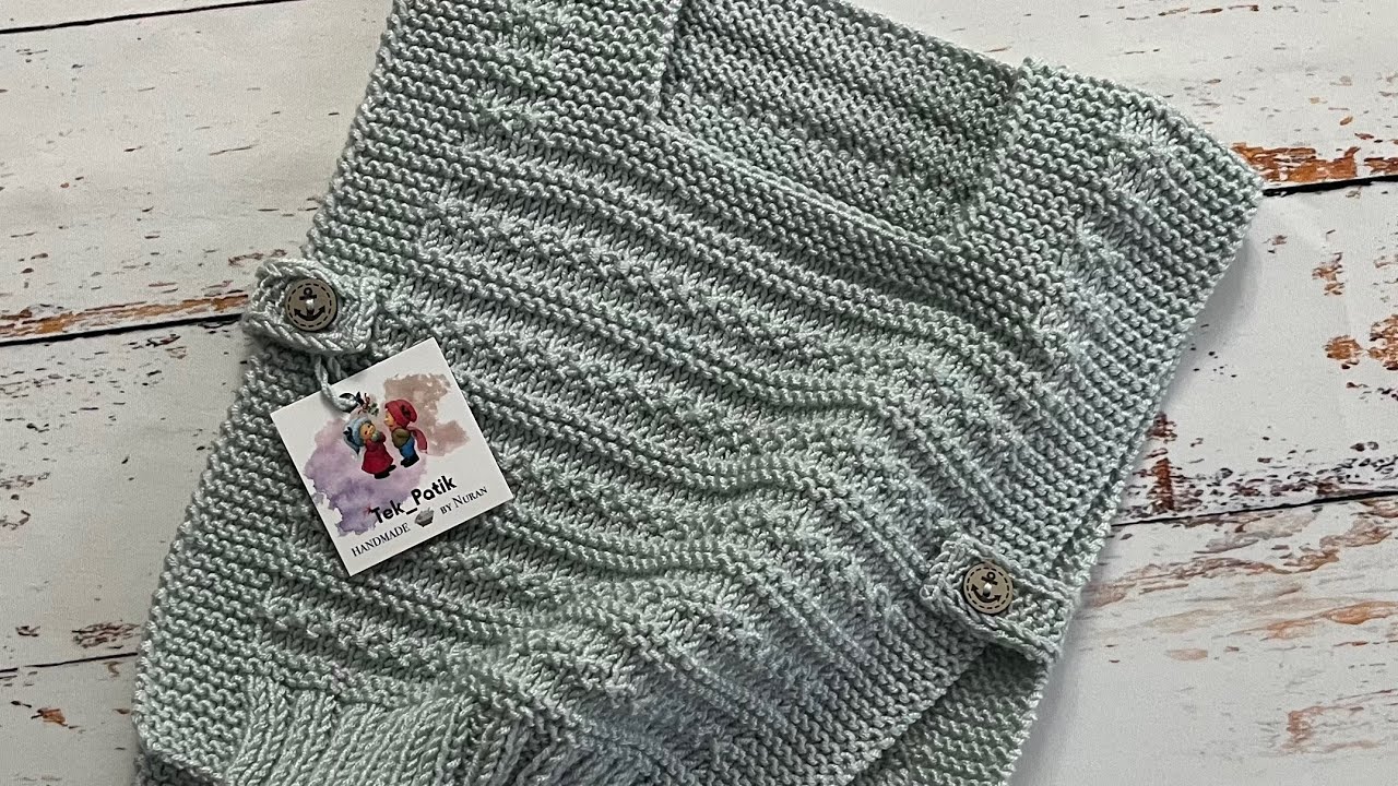 Önlük Süveter / Fırtına Modeli Yanları Açık Süveter / Kolay Unisex Süveter / Zara Model Yelek