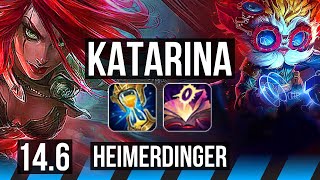 KATA vs HEIMER (MID) | Rank 5 Kata, 7 solo kills, 400+ games, 15/5/11 | JP Master | 14.6