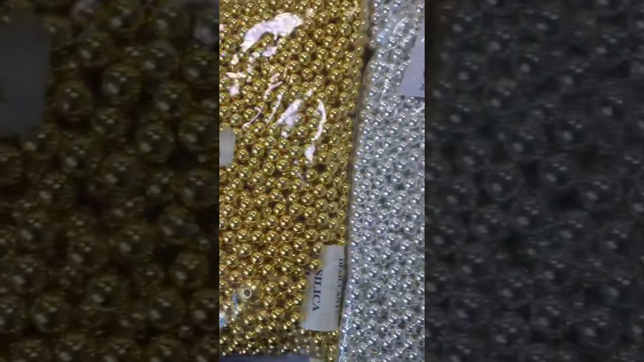 Four color metal plated beads