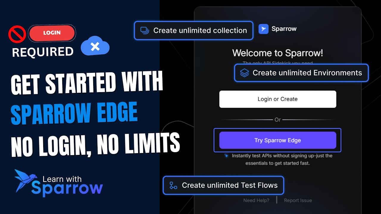 Get started with SPARROW EDGE | No Login, No Limits - YouTube