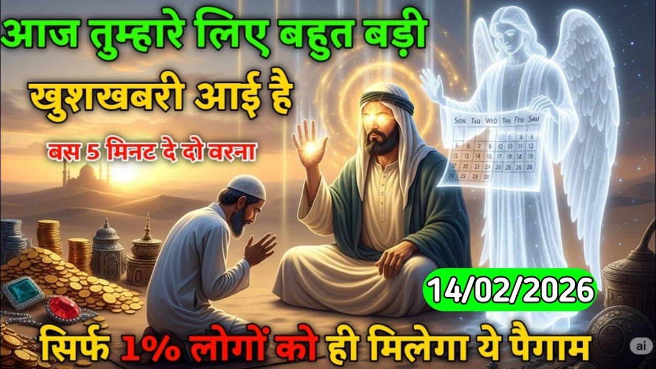 🤲14 February 2026 खुदा का पैगाम: आपके खातिर बहुत अच्छा खुशखबरी आई है । नजरअंदाज मत करना 