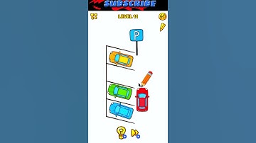 Car parking. || Level-11 || Tricky Line:Draw the part || #shorts