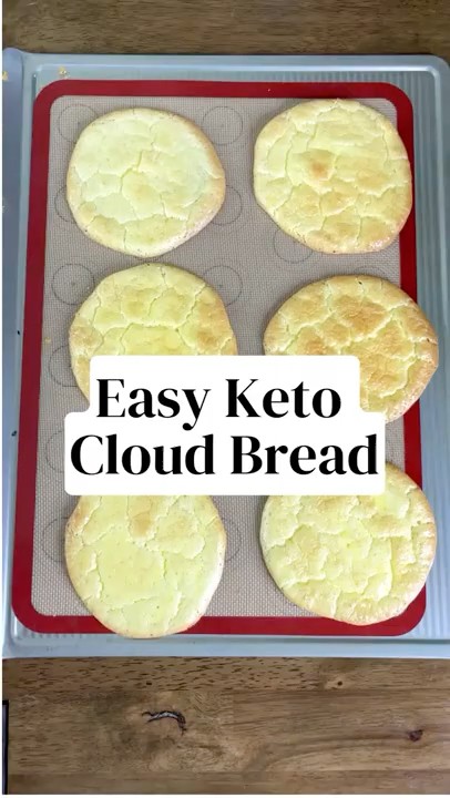 Easy Keto Cloud Bread - Low Carb Bread Replacement Recipe