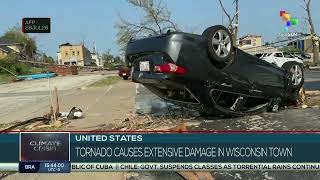 United States Destructive tornado leaves trail of devastation in Wisconsin town