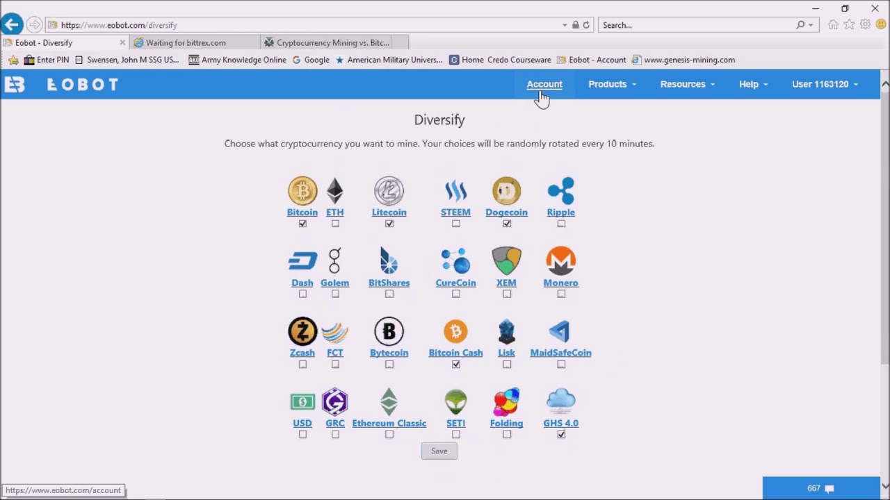 diversified cryptocurrency mining operation