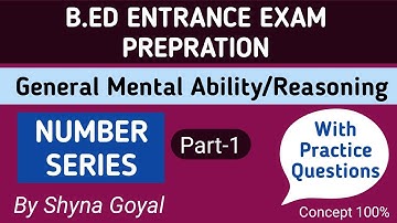 Reasoning Number Series|KVS,DSSSB,NVS & B.ED Entrance Exam 2022||General Mental ability |SHYNAGOYAL