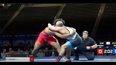 97 lbs Match   G'Angelo Hancock, United States vs ...