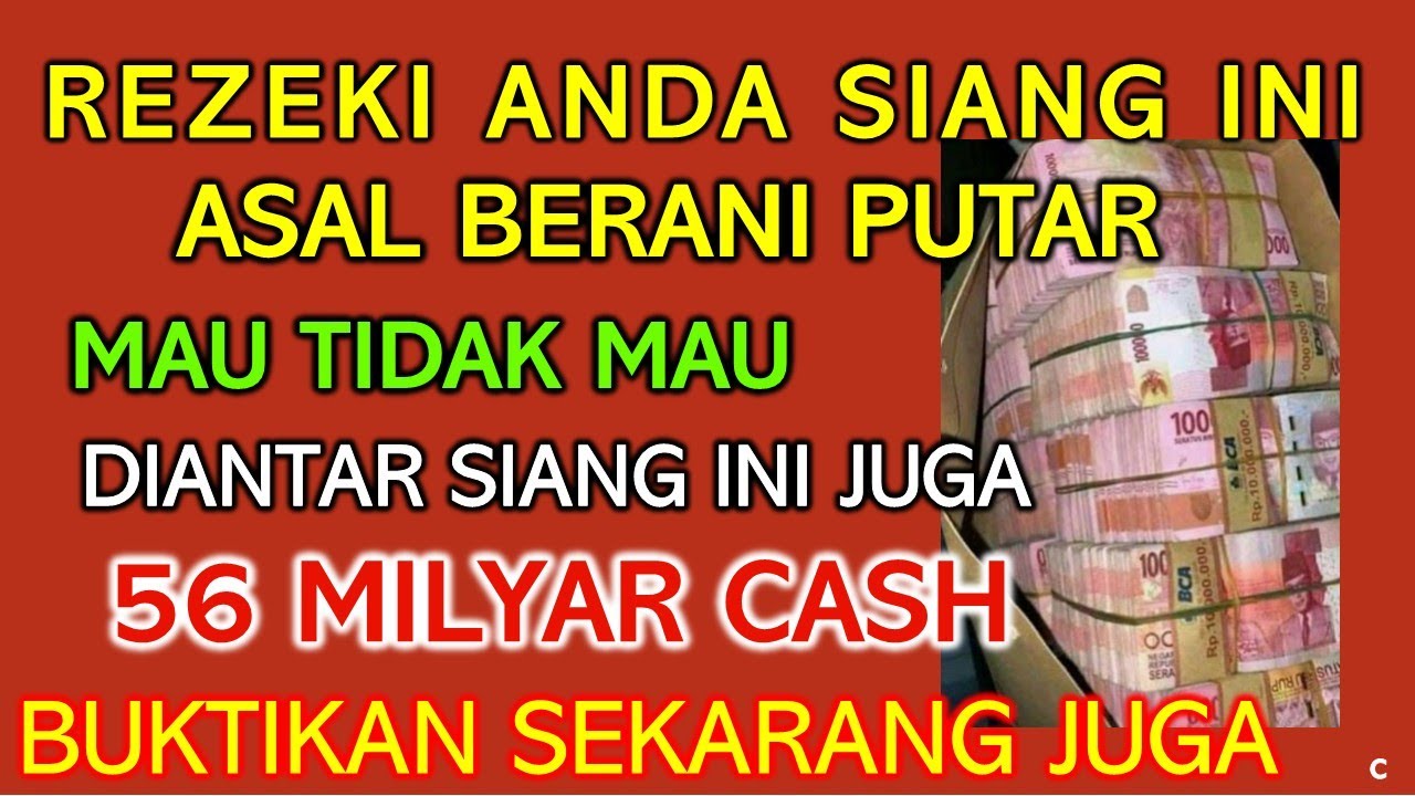 SELAMAT ANDA TERPILIH HARI INI ✅ UANG DATANG SENDIRI KERUMAH ANDA  Doa pembuka rezeki ANDA SIANG INI